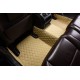 Beige Luxury Leather Diamond Car Mats