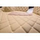 Beige Luxury Leather Diamond Car Mats