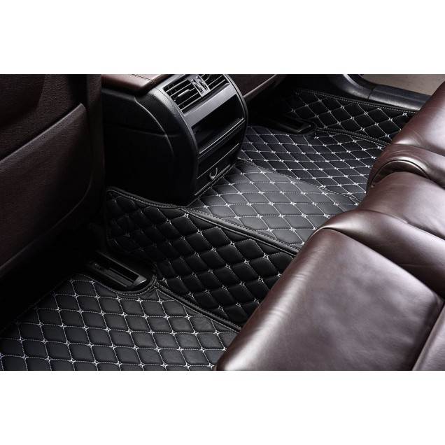 Luxury Leather Diamond Stitching Car Mats