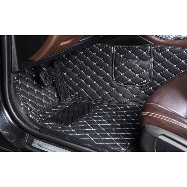 Luxury Leather Diamond Stitching Car Mats