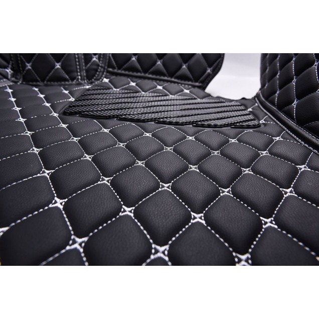 Luxury Leather Diamond Stitching Car Mats
