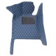 Blue Luxury Leather Diamond Car Mats