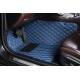 Blue Luxury Leather Diamond Car Mats