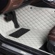 Grey Luxury Leather Diamond Car Mats