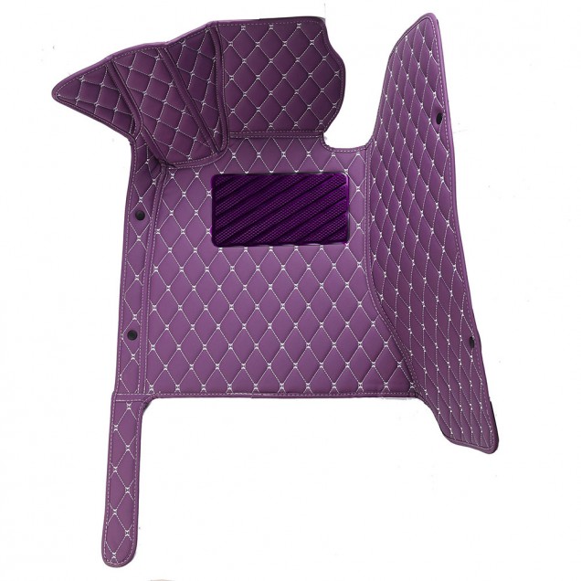 Purple Luxury Leather Diamond Car Mats