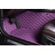 Purple Luxury Leather Diamond Car Mats