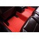 Red Luxury Leather Diamond Car Mats