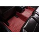 Wine Red Luxury Leather Diamond Car Mats