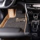 Beige and Grey Double Layer Premium Diamond Car Mats