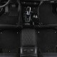 Black and Black Double Layer Premium Diamond Car Mats