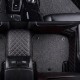 Black and Grey Double Layer Premium Diamond Car Mats
