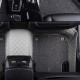 Grey and Grey Double Layer Premium Diamond Car Mats