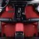 Red and Red Double Layer Premium Diamond Car Mats