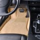 Beige Double Layer Premium Stripe Car Mats