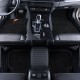 Black Double Layer Premium Stripe Car Mats