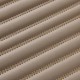 Beige Luxury Leather Stripe Car Mats
