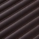 Dark Brown Luxury Leather Stripe Car Mats