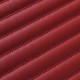 Maroon Luxury Leather Stripe Car Mats