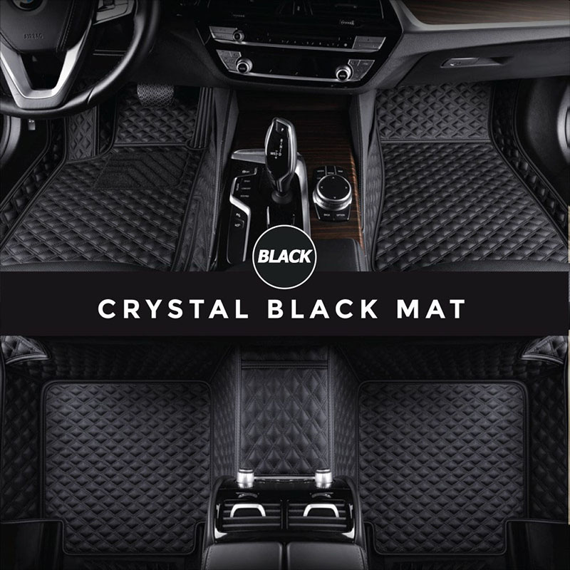 Black Crystal Elite Luxury Hybrid Car Mats Black Crystal Elite Luxury Hybrid Car Mats