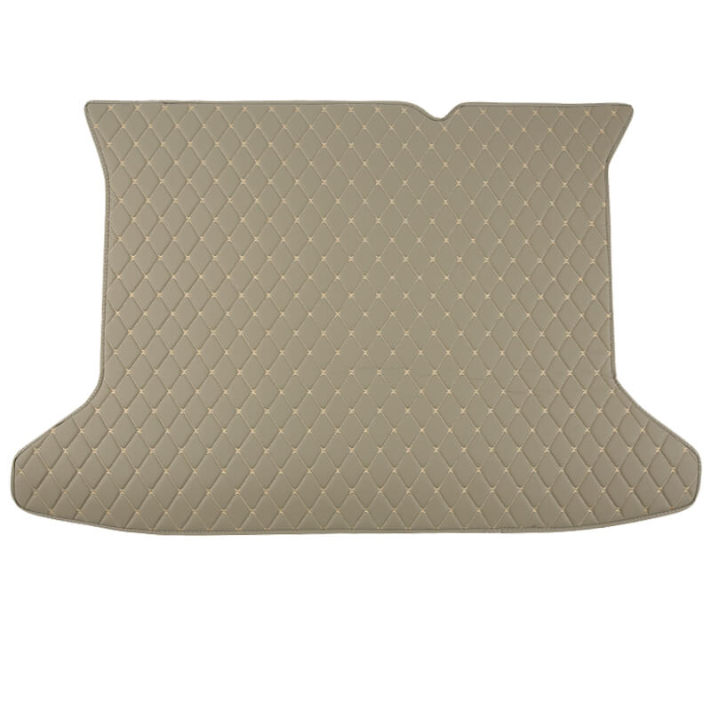 Grey Luxury Leather Diamond Trunk Base Mats
