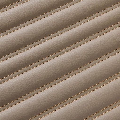 Beige Luxury Leather Stripe Car Mats Beige Luxury Leather Stripe Car Mats