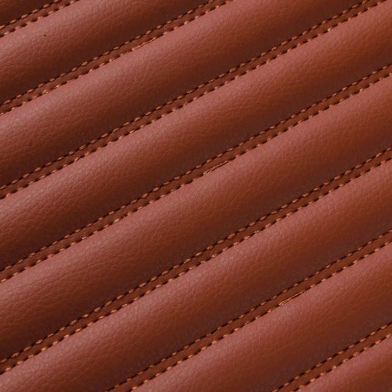 Brown Luxury Leather Stripe Car Mats Brown Luxury Leather Stripe Car Mats